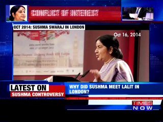 Sushma met Lalit Modi in London?