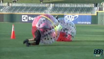 Cam Newton destroys opponents in hard-hitting game of knockerball