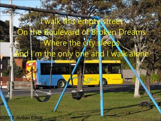 Green Day Boulevard of Broken Dreams Lyric Video