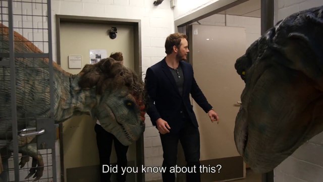 Chris Pratt Pranked With Incredibly Lifelike Raptor