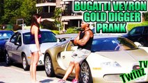 Picking Up Girls In A Bugatti Veyron Gold Digger Surprise Prank!