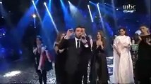 حازم شريف ينزل علم السعودية على مسرح Arab Idol حيو ابن سورية