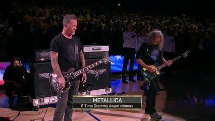 Metallica Performs National Anthem Before Finals Game 5