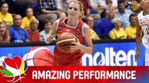 Alexandria Quigley (HUN) - Amazing Performance v Slovak Republic - EuroBasket Women 2015