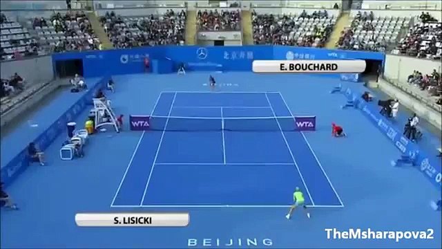 Sabine Lisicki vs Eugenie Bouchard Beijing 2014 Highlights