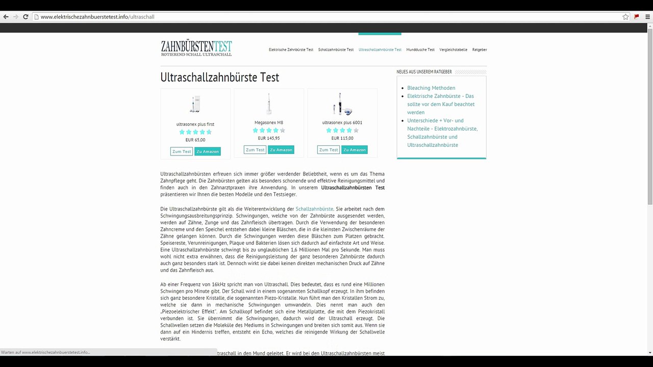 Elektrische Zahnbürste Test - elektrischezahnbuerstetest.info