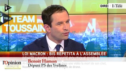 TextO’ : Loi Macron : Benoît Hamon : " Le 49.3 est d'abord un aveu de faiblesse "