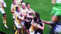 Rugby League punch up and sending off