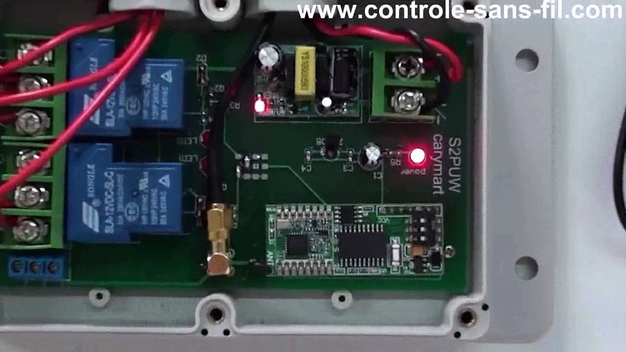 4000M Distance Kit Emetteur Récepteur Fonction Rétrocontrôle Contrôle Un Moteur Réversible