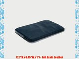 11 Macbook Air Sleeve - Navy Leather (blue) - Full Grain Leather