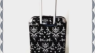 Carryon Travel Bag Rolling 4 Wheel Spinner Lightweight Luggage Case Damask