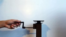 Table Lift with CRANK-mechanism for height-adjustable tables (hi-lo tables)