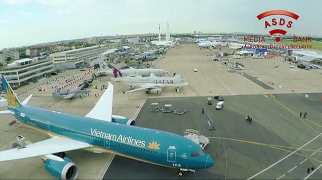 Le salon du Bourget vu du ciel
