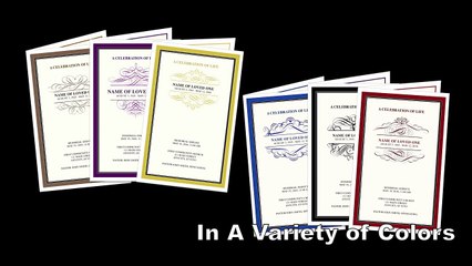 Printable Monogram Program Template