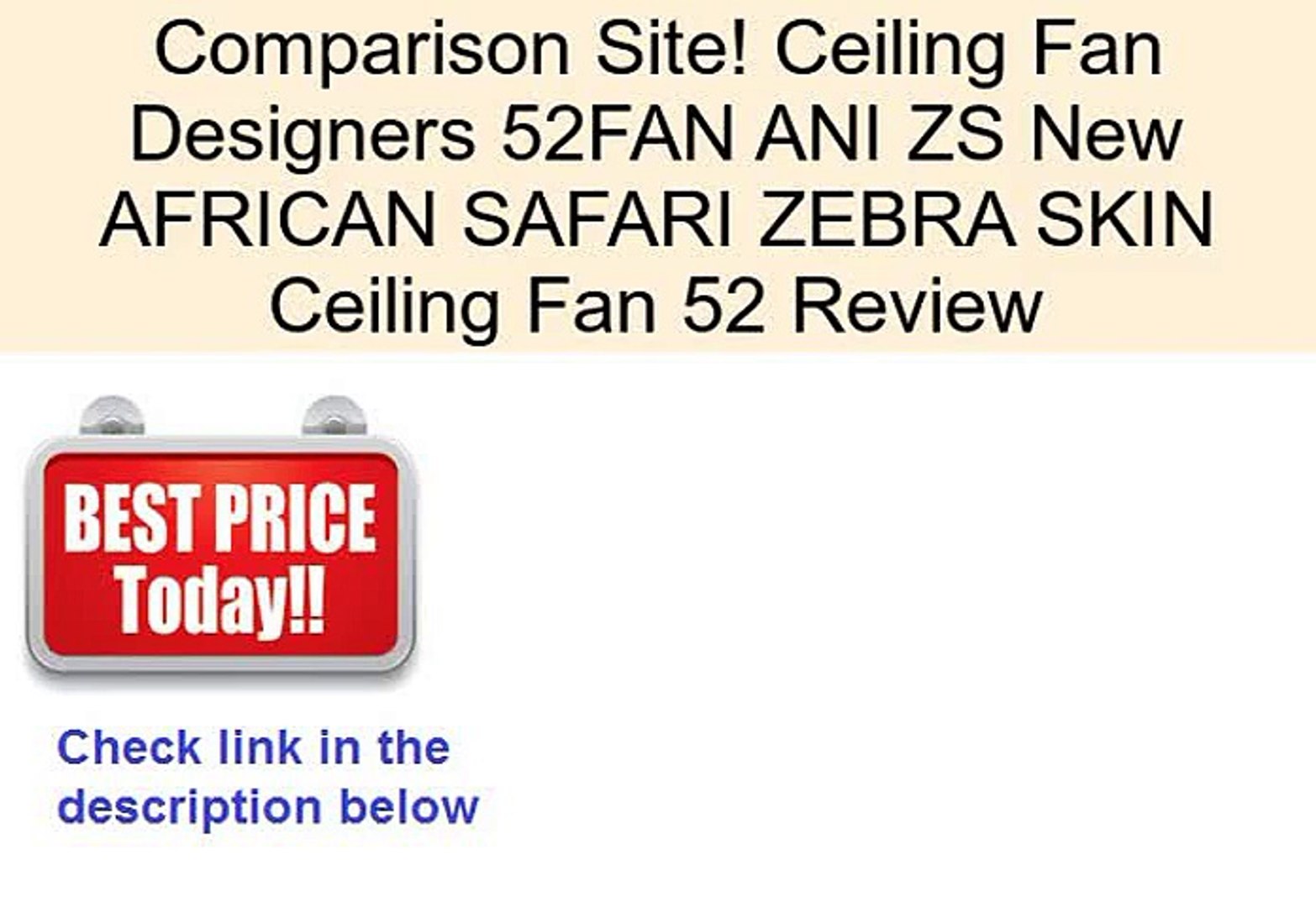 Ceiling Fan Designers 52fan Ani Zs New African Safari Zebra Skin