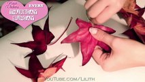 DIY fall/holiday decorations for hair/home ✿ Leaf CROWN   FLOWER (rose)