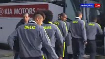 Neymar Accidentally Hits A Kid With a volley in to the crowd and later gives him an autographed ball