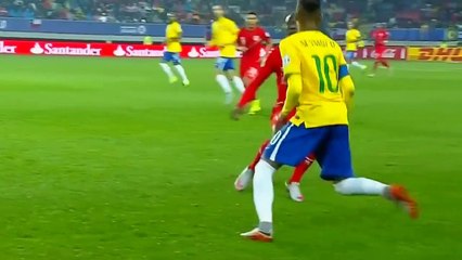 Neymar Tricks Two Peru Defenders With Sublime  Sombrero  In Copa America