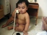 Indian Cute Baby Talking On Phone [Funny Videos 2014]