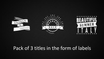 After Effects Project Files - Label Titles Little Pack - VideoHive 9054619