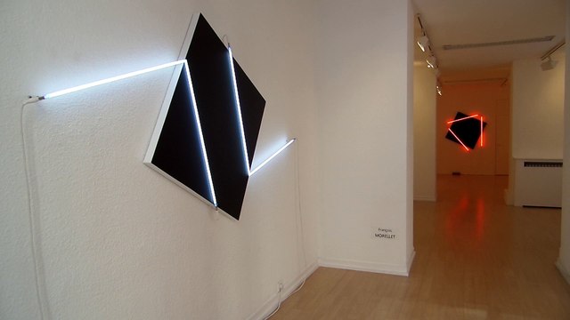 FRANCOIS MORELLET ● “30 ans, persiste et signe” ● tableaux et néons récents ● Galerie Oniris ● Rennes ● été 2015