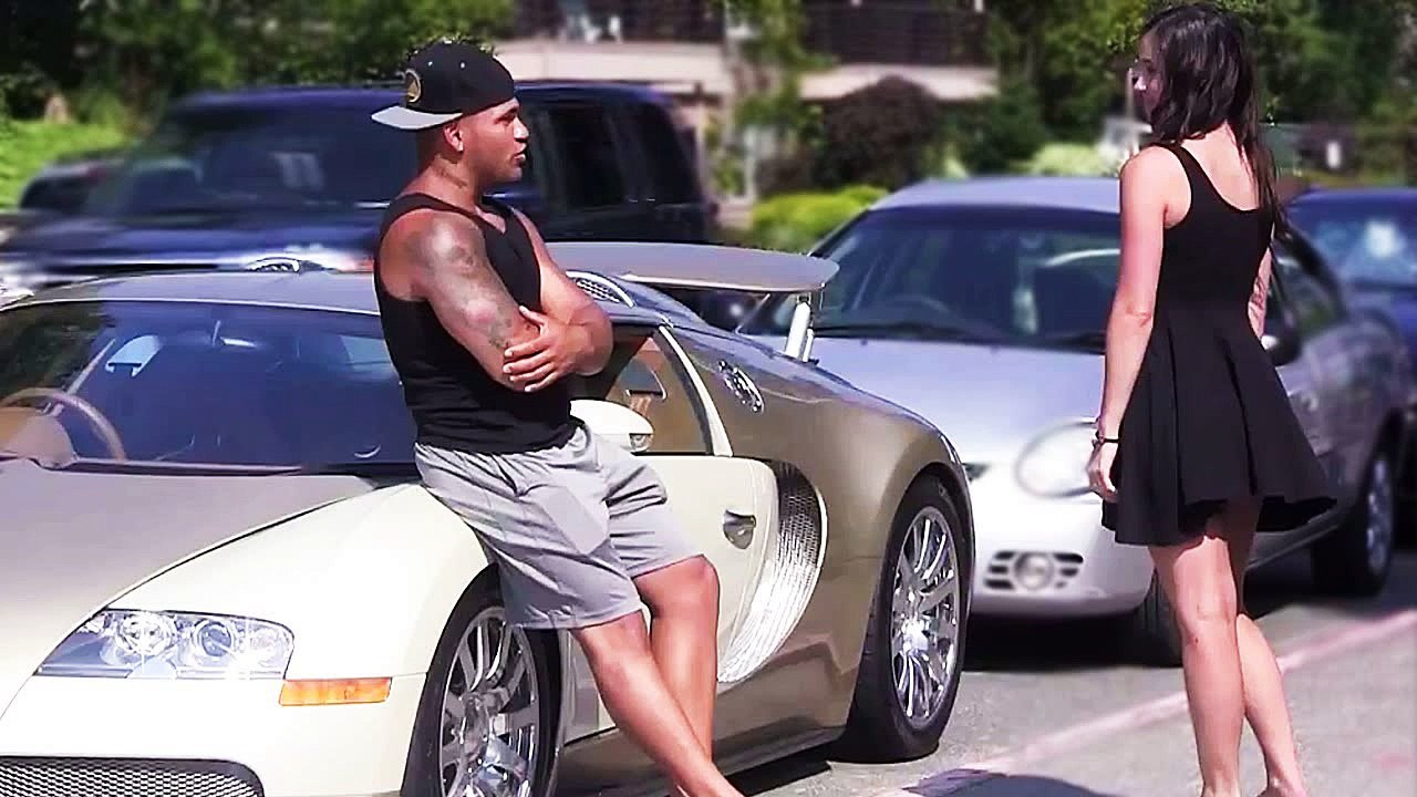 Gold Digger Prank - Picking Up Women with a Bugatti - Picking Up Girls - Funny Pranks - Pr