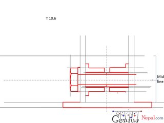 Engineering Drawing Tutorials/Assembly drawing with Front view & Side view (T 10.6)