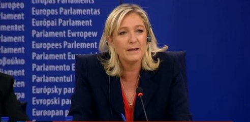 Marine Le Pen : «Jean-Marie Le Pen ne participe pas au groupe»
