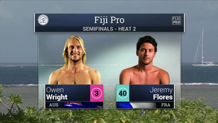 SURF WSL - FIJI PRO 1/2 Finale : Owen Wright vs. Jérémy Florès