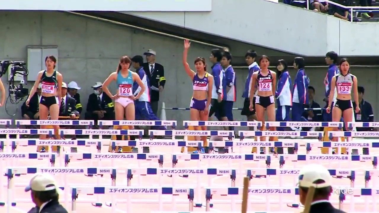木村文子 紫村仁美 女子100mH A決勝 織田記念陸上2013