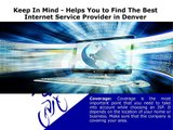 Finding The Best High Speed Internet Service Provider In Denver
