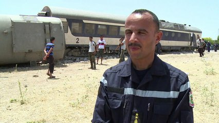 Mortal choque de tren con camión en Túnez