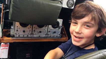 Alec on B-17 Flying Fortress Yankee Lady at WWII Weekend June 6, 2015