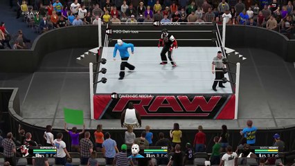 WWE 2K15 - CaRtOoNz vs Delirious vs Nogla (Rick Ross the Boss!)