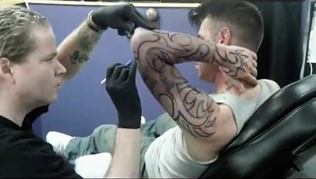 Cookeville Tattoo Shops Custom Tribal Sleeve Tattoo in Less Than 3 Hours