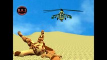 Mi24 Attack Helicopter : 3D  animated Russian Helicopter  model  , created  By BRS Office