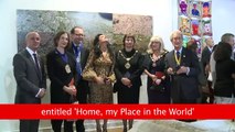 Nancy Dell'Olio opens art exhibition in London's Pall Mall