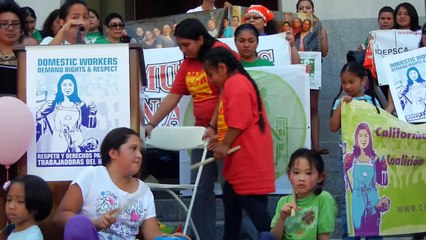 Children's Voice @CA Domestic Workers Bill of Rights Rally, State Capitol, 8/21/12