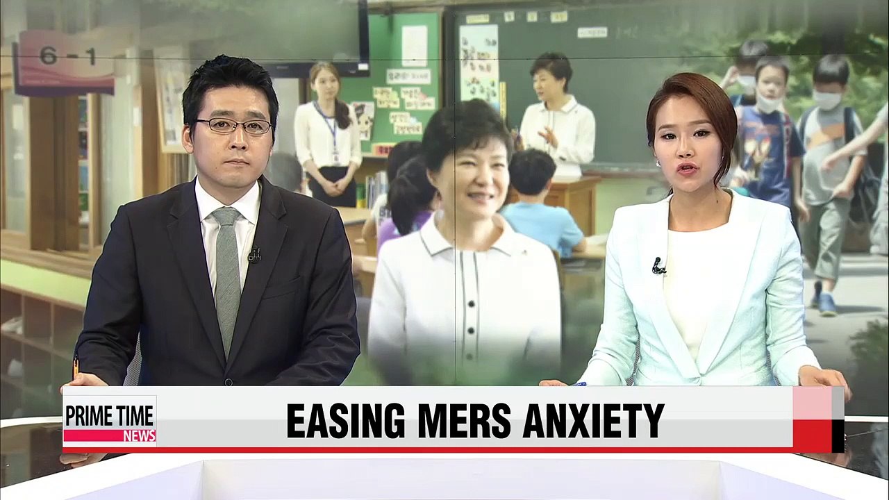 President Park seeks to ease MERS anxiety during school visits