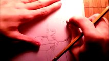 drawing Akira Tsubaki and Akira Tsubaki Drawing Time Lapse