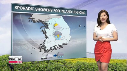 Chance of sporadic showers continues Wednesday