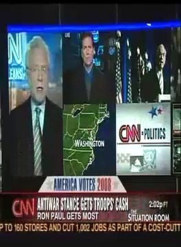Ron Paul Received Most Military Donations CNN News Report
