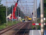 Werkzaamheden aan het spoor in Duiven