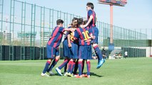El futbol base del FC Barcelona, dominador de la Copa Catalunya