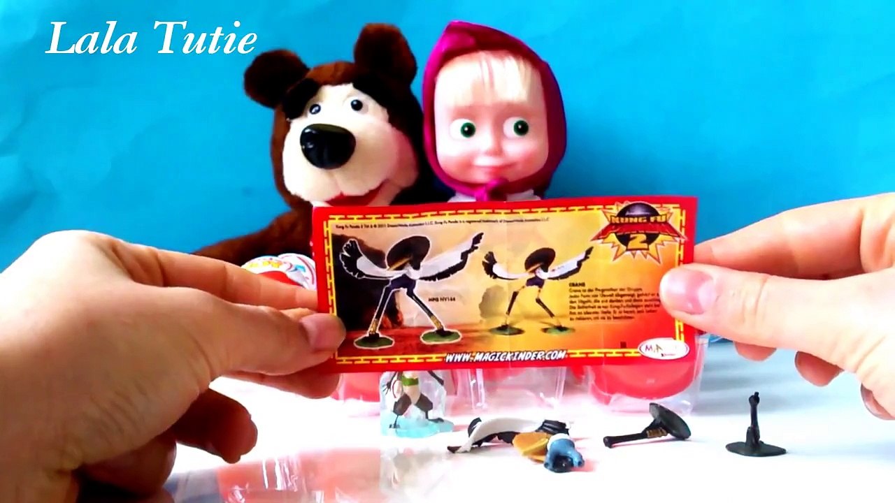 Mascha and the Bear with Kinder Joy Surprise Eggs ماشا والدب