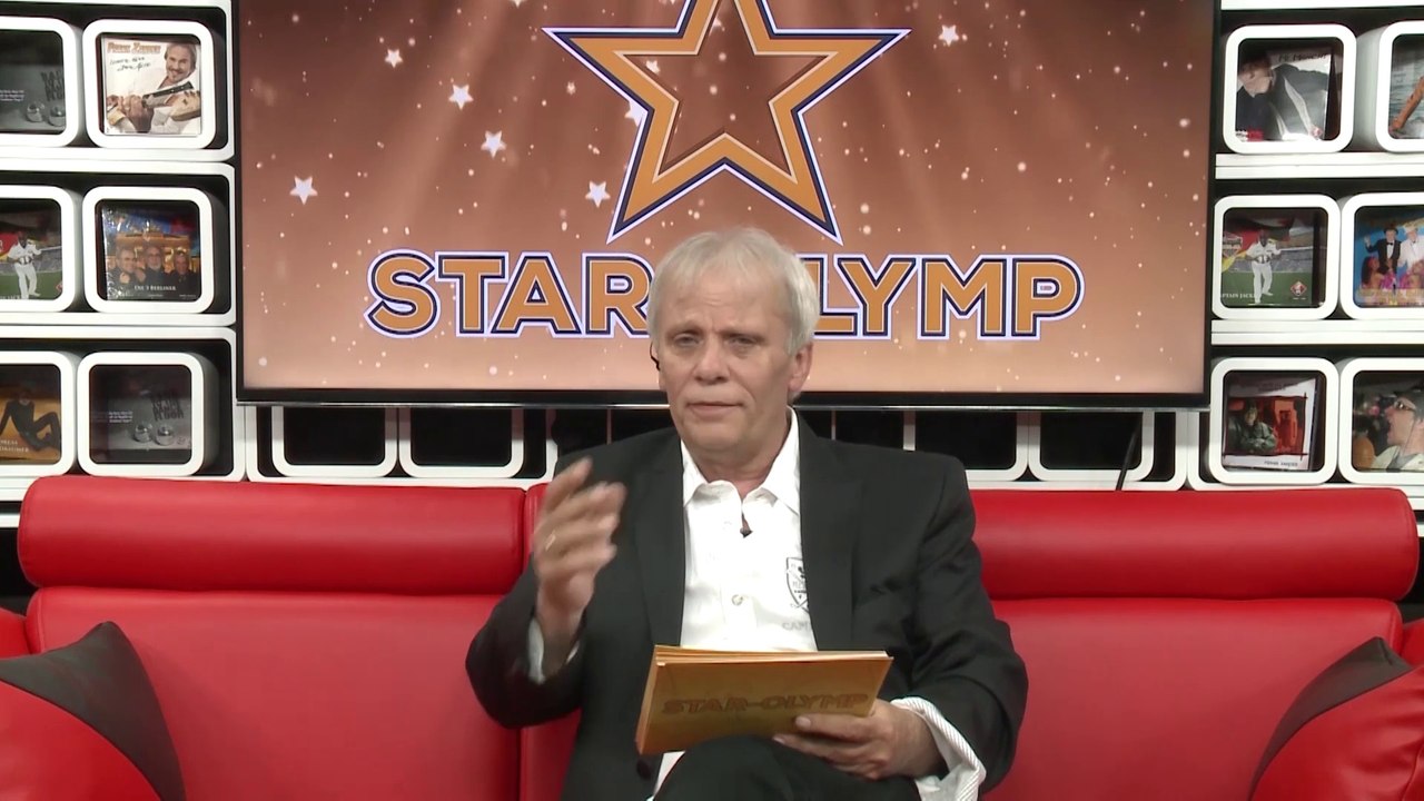 Schlagerstar chris roberts in der tv- musiksendung star-olymp-amber-musikpromotion
