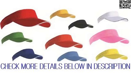 SPORTS SUN VISOR SANDWICH PEAK GOLF TENNIS CAP HAT - 12 COLOURS Top List