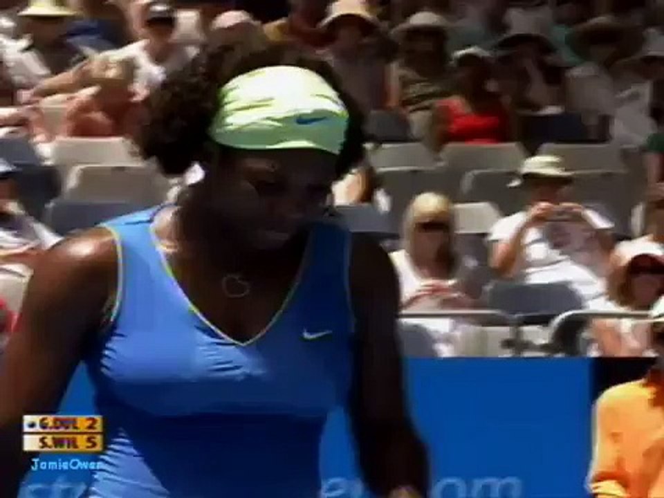 Serena Williams vs Gisela Dulko 2009 AO Highlights