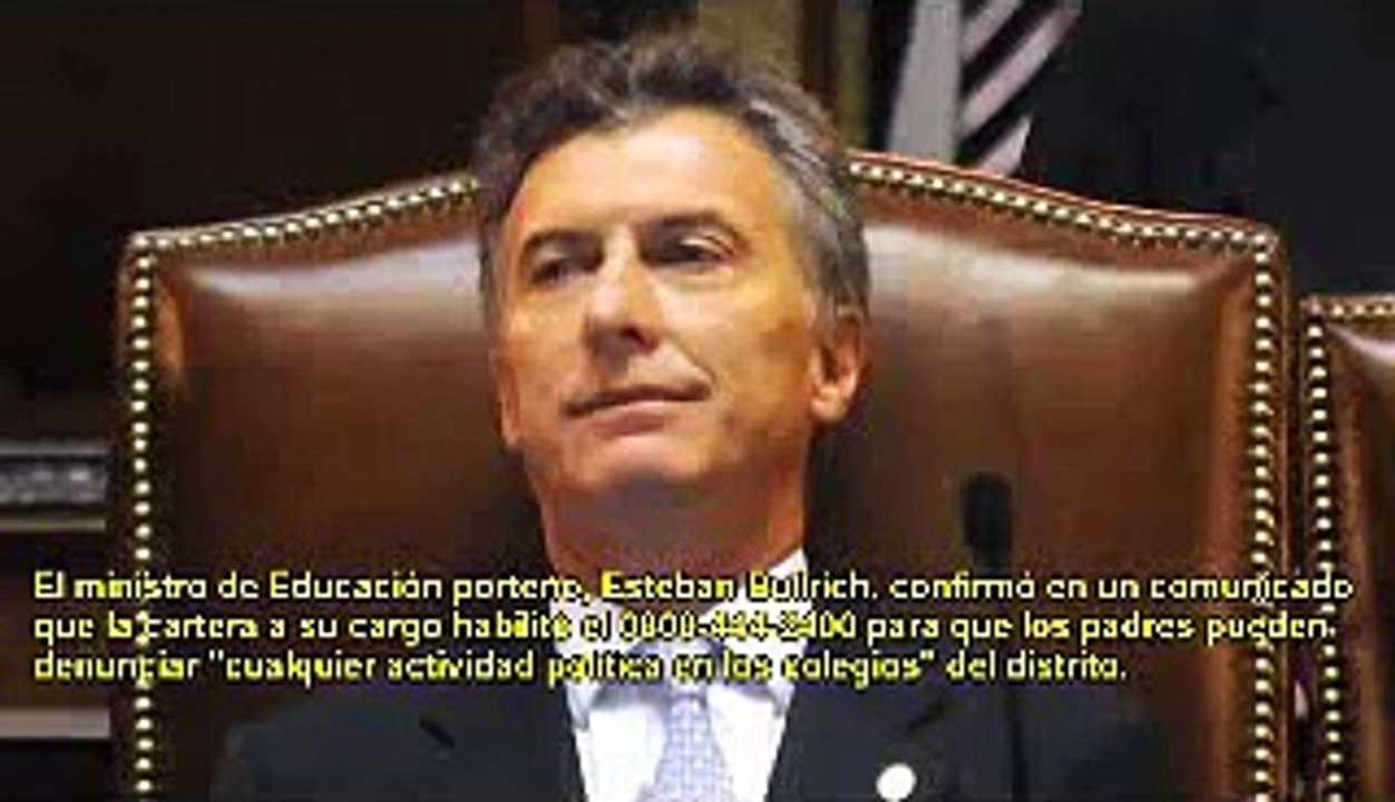 0800-444-2400 Intromisión Política en los Colegios