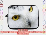 15 inch Rikki KnightTM White Owl Close-Up Design Laptop Sleeve